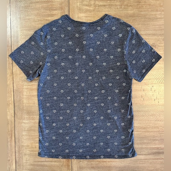 Star Wars Grey/blue T-Shirt Stormtrooper Darth Vader Casual Button Official L - Picture 12 of 13